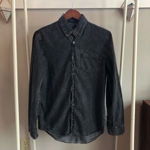 Carbon Denim Button Down